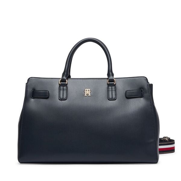 Torebka Tommy Hilfiger. Niebieskie torebki do ręki damskie Tommy Hilfiger, bez wzorów, klasyczne, bez dodatków. Za 584.99 zł.