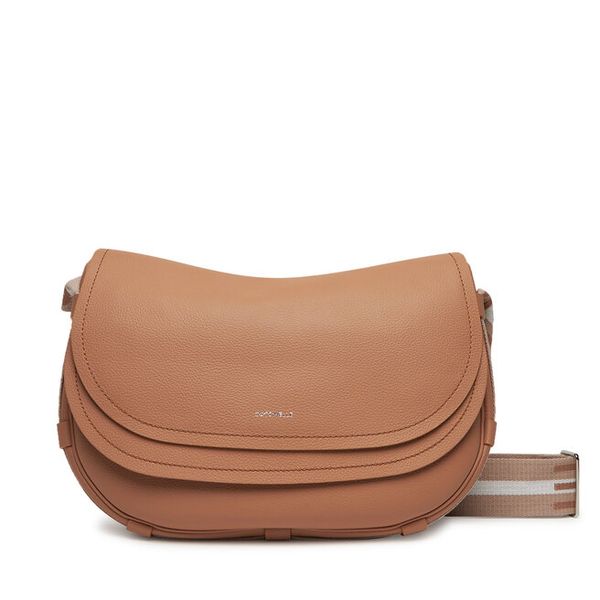 Torebka Coccinelle. Brązowe listonoszki damskie Coccinelle, bez wzorów, bez dodatków. Za 939.99 zł.