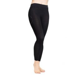 Legginsy wełniane z długą nogawką damskie Brubeck ACTIVE WOOL. Czarne bielizna termoaktywna damska Brubeck, xl, bez wzorów, z elastanu, długie, trekkingowe. Za 149.99 zł.