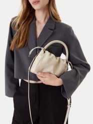 Guess Torebka Amys HWMY96 59160 Beżowy. Brązowe torebki do ręki damskie Guess, z aplikacjami, ze skóry, bez dodatków. Za 309.99 zł.