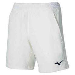 Spodenki tenisowe męskie Mizuno 8 in Flex Short. Białe krótkie spodenki sportowe męskie Mizuno, m, bez wzorów, tenisowe. Za 209.99 zł.