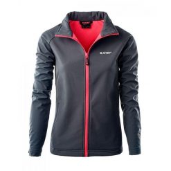 Kurtka Damska Lucari Soft Shell. Czerwone kurtki sportowe damskie Hi-tec, l, bez wzorów, z softshellu, bez kaptura, trekkingowe. Za 190.99 zł.