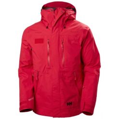 Kurtka narciarska Helly Hansen Unibock Shell. Czerwone kurtki męskie Helly Hansen, na zimę, m, bez wzorów, narciarskie. Za 2,427.00 zł.