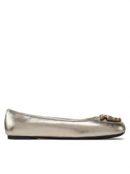 PINKO Baleriny Gioia 03 SD0295 P049 Złoty. Żółte baleriny damskie Pinko, bez wzorów, ze skóry, bez obcasa. Za 519.99 zł.
