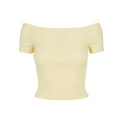 Koszulka Damska/żebrowana Bez Ramiączek. Żółte koszulki sportowe damskie Urban Classics, xl, bez wzorów, bez kołnierzyka, bez ramiączek, trekkingowe. Za 54.99 zł.