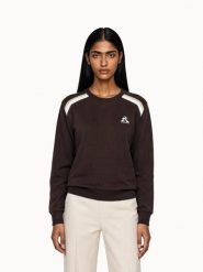 Bluza damska Le Coq Sportif Heritage. Brązowe bluzy sportowe damskie le coq sportif, l, bez wzorów, z materiału, bez kaptura, trekkingowe. Za 311.50 zł.