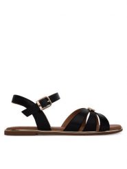 Tommy Hilfiger Sandały T3A2-34280-0326 S Czarny. Czarne sandały dziewczęce Tommy Hilfiger, ze skóry, bez zapięcia. Za 379.99 zł.