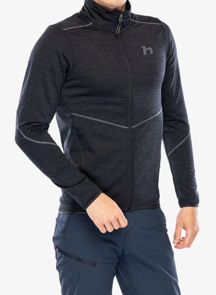 Bluza bez kaptura męska Hannah Damar. Czarne bluzy męskie Hannah, m, bez wzorów, z elastanu, bez kaptura. Za 344.05 zł.