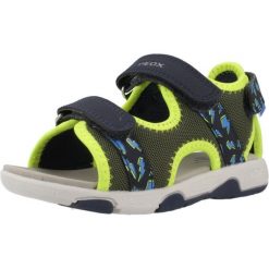 Sandały GEOX B SANDAL MULTY BOY Zielony. Zielone sandały męskie Geox, z syntetyku, bez zapięcia. Za 196.99 zł.