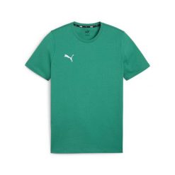 Koszulka męska Puma Team Goal Casuals Tee. Zielone koszulki sportowe męskie Puma, l, bez wzorów, bez kołnierzyka, bez ramiączek, do piłki nożnej. Za 75.00 zł.