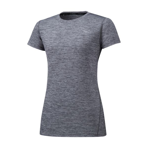 Koszulka do biegania damska Mizuno Impulse Core Tee lekka. Szare koszulki sportowe damskie Mizuno, xl, bez wzorów, z poliesteru, bez kołnierzyka, bez ramiączek, do biegania. Za 62.99 zł.