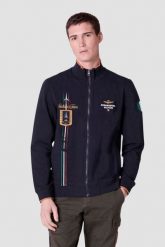 AERONAUTICA MILITARE Granatowa bluza męska Embroidered Frecce Tricolori, Rozmiar M. Niebieskie bluzy męskie Aeronautica Militare, l, bez wzorów, bez kaptura. W wyprzedaży za 560.99 zł.