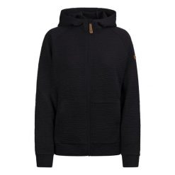 Trespass Lillie - Damska codzienna bluza z kapturem granatowa. Niebieskie bluzy damskie Trespass, z aplikacjami, z tkaniny, z kapturem, do jazdy konnej. Za 324.99 zł.