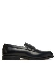 Calvin Klein Półbuty Ess Rubber Band Loafer Lth HM0HM01923 Czarny. Czarne półbuty na co dzień męskie Calvin Klein, ze skóry, bez zapięcia. Za 419.99 zł.
