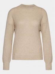 Morgan Sweter 241-MARMOT Beżowy Regular Fit. Brązowe swetry damskie Morgan, s, bez wzorów, z syntetyku, bez kołnierzyka, bez ramiączek, bez kaptura. Za 209.99 zł.