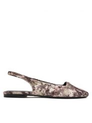 DKNY Baleriny Darrow Logo K1665915 Beżowy. Brązowe baleriny damskie DKNY, bez wzorów, ze skóry, bez obcasa. Za 529.99 zł.