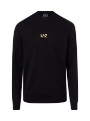 EA7 Emporio Armani Bluza Mężczyźni Bawełna (100%) czarny, XL. Czarne bluzy męskie EA7 Emporio Armani, m, bez wzorów, z bawełny, bez kaptura. Za 449.95 zł.