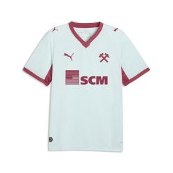 Męska koszulka wyjazdowa Szachtar Donieck 26/27 PUMA. Niebieskie koszulki sportowe męskie Puma, m, bez wzorów, z materiału, bez kołnierzyka, bez ramiączek, do piłki nożnej. Za 429.00 zł.