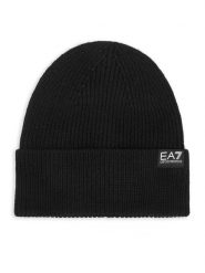 EA7 Emporio Armani Czapka 7X000312 AF29587 UC001 Czarny. Czarne rękawiczki męskie EA7 Emporio Armani, na zimę, bez wzorów. Za 199.99 zł.