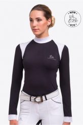 Koszulka wyścigowa damska Black Jack. Białe t-shirty damskie CAVALLIERA, l, bez wzorów, z bawełny, eleganckie, bez kołnierzyka. Za 227.00 zł.
