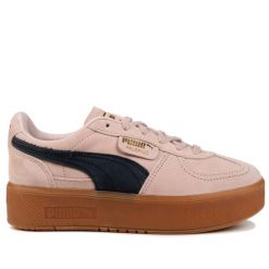 Buty damskie sportowe trampki Puma PALERMO ELEVATA. Brązowe obuwie sportowe damskie Puma, bez wzorów, z gumy, eleganckie, bez zapięcia. Za 258.00 zł.