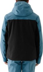 Kurtka narciarska męska 4f Kurtka narciarska męska 4F M0787 czarno-niebieska 4FWAW25TTJAM0787 46S L. Czarne kurtki męskie 4f, l, bez wzorów, bez kaptura, narciarskie. Za 233.98 zł.