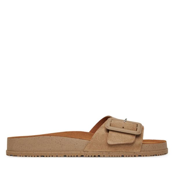 Klapki Tamaris. Brązowe klapki damskie Tamaris, bez wzorów, bez obcasa. Za 239.99 zł.