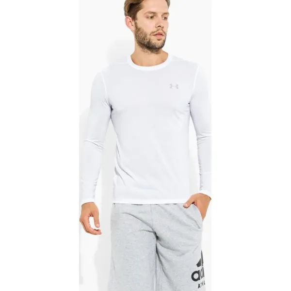 Under Armour Koszulka Ls Thread Borne Fitt , biały, rozmiar L. Białe koszulki sportowe męskie Under Armour, l, bez wzorów, z materiału, bez kołnierzyka, bez ramiączek, do biegania, climacool (adidas). W wyprzedaży za 109.99 zł.