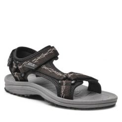 Sandały Jack Wolfskin. Czarne obuwie sportowe damskie Jack Wolfskin, bez wzorów, trekkingowe. Za 199.99 zł.