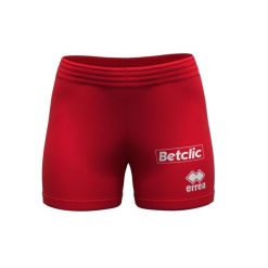 Damskie Szorty wyjazdowe France Betclic. Czerwone szorty sportowe damskie ERREA, s, bez wzorów, z materiału, eleganckie, na fitness i siłownię. Za 167.50 zł.
