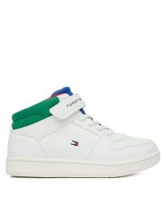 Tommy Hilfiger Sneakersy T1X9-34347-1355 S Biały. Białe trampki i tenisówki chłopięce Tommy Hilfiger, bez wzorów, ze skóry, bez zapięcia. Za 379.99 zł.