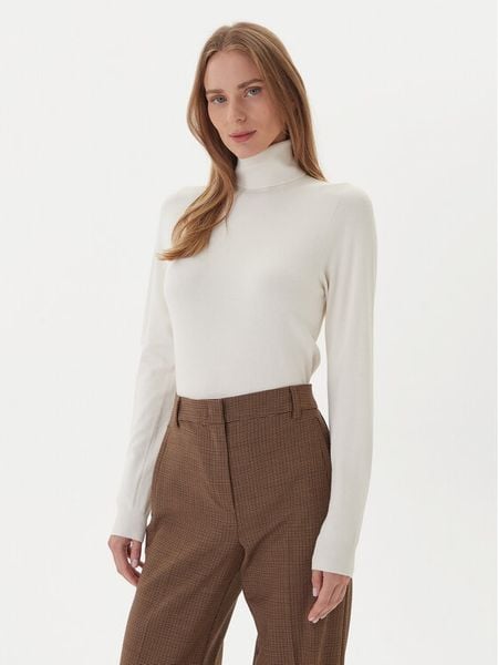 Kontatto Golf 3M0824C Écru Regular Fit. Swetry damskie Kontatto, m, bez wzorów, z syntetyku, bez kołnierzyka, bez ramiączek, bez kaptura. Za 169.99 zł.