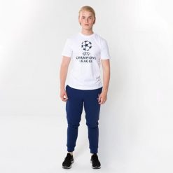 Champions League spodnie dresowe dla dorośli. Niebieskie spodnie sportowe męskie CHAMPIONS LEAGUE, m, bez wzorów, z bawełny, do piłki nożnej. Za 168.99 zł.