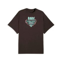Oversized T-shirt Puma. Czarne t-shirty męskie Puma, m, bez wzorów, z dresówki, sportowe, bez kołnierzyka. Za 222.55 zł.