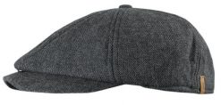Lekko Ocieplony Męski Kaszkiet - Alties - Krój Peaky Blinders - Grafit. Szare czapki i kapelusze męskie Alties, na jesień, bez wzorów, z bawełny. Za 79.00 zł.