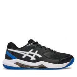 Buty do tenisa Asics. Czarne buty sportowe męskie Asics, bez zapięcia, tenisowe. Za 329.99 zł.