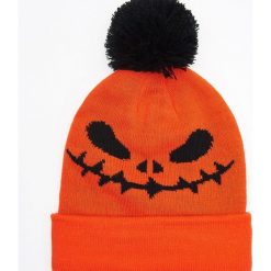 Czapka z pomponem - Pomarańczowy. Brązowe czapki i kapelusze damskie Cropp. Za 39.99 zł.