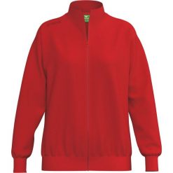 Bluza damska Erima TS. Czerwone bluzy damskie Erima, na lato, bez wzorów, z bawełny, z kapturem. Za 240.35 zł.