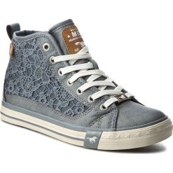 Sneakersy MUSTANG - 38C0047 Sky. Niebieskie półbuty damskie Mustang, bez wzorów, z gumy, klasyczne, bez obcasa, bez zapięcia. W wyprzedaży za 169.00 zł.