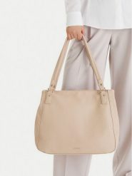 Lasocki Torebka CEO-LSK-L-018-09 Beżowy. Brązowe torebki do ręki damskie Lasocki, bez wzorów, z materiału, bez dodatków. Za 199.99 zł.