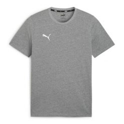 Koszulka sportowa męska Puma Team Goal Casuals. Szare buty sportowe męskie Puma, m, bez wzorów, z bawełny, bez kołnierzyka, bez ramiączek, na fitness i siłownię. Za 72.00 zł.