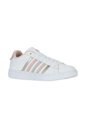 Buty sportowe K-Swiss COURT TIEBREAK II (94413-192-M). Białe obuwie sportowe damskie K-SWISS, bez wzorów, z materiału. Za 407.00 zł.