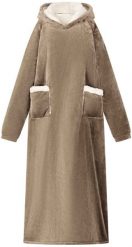 VidaXL Kocyk Bluza w kolorze Camel xl Fleece i Flanela. Brązowe bluzy damskie vidaXL, xl, bez wzorów, bez kaptura. Za 178.99 zł.