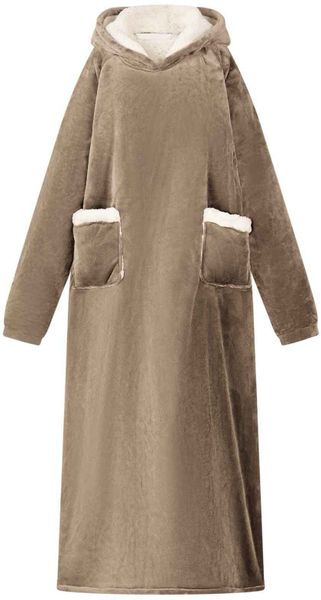 VidaXL Bluza-koc Kamel Fleece i Flanela. Bluzy damskie vidaXL, bez wzorów, bez kaptura. Za 155.99 zł.