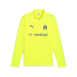 Strój treningowy OM 2025/26. Żółte kurtki męskie Puma, bez wzorów, z dresówki, do piłki nożnej. Za 357.50 zł.