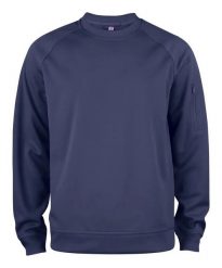 Clique Basic Active Roundneck blu granatowy bluza z poliestru. Niebieskie bluzy męskie CLIQUE, l, bez wzorów, bez kaptura. Za 163.55 zł.