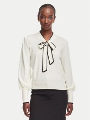 Luisa Spagnoli Sweter Maggiolone 100461 Kremowy Regular Fit. Białe swetry damskie Luisa Spagnoli, xl, bez wzorów, bez kołnierzyka, bez ramiączek, bez kaptura. Za 1,259.00 zł.