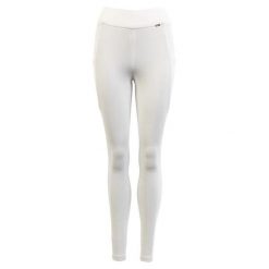 Legginsy jeździeckie o średniej przyczepności Premiere Bouvardia. Białe legginsy damskie PREMIERE, s, bez wzorów, z materiału. Za 198.00 zł.