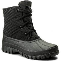 Śniegowce SKECHERS - Dry Spell 49820/BLK Black. Czarne kozaki damskie Skechers, z materiału. W wyprzedaży za 219.00 zł.