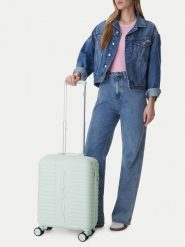 Reebok Walizka kabinowa CEO-RBK-WAL-027-S Niebieski. Niebieskie torebki do ręki damskie Reebok, bez wzorów, z tworzywa sztucznego, bez dodatków. Za 279.99 zł.